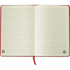 Recycled carton notebook (A5) Evangeline, red (Notebooks)