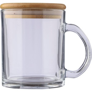 Recycled glass drinking mug 300 ml Ashley, neutral (Mugs)