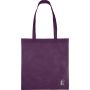 Recycled nonwoven (80 gsm) shopping bag Vian, purple