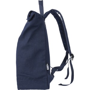 Recycled polycotton (330 gsm) rolltop backpack Thaddeus, blu (Backpacks)