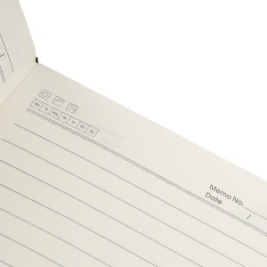 Recycled PU notebook (A5) Elian, blue (Notebooks)