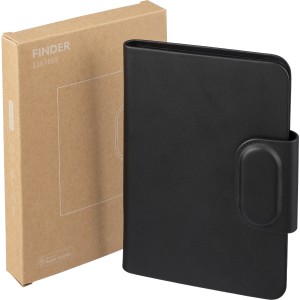 Recycled PU passport holder Mavi, black (Card holders)