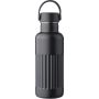 Recycled stainless steel drinking bottle (500 ml) Lior, blac