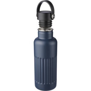 Recycled stainless steel drinking bottle (500 ml) Lior, blue (Thermos)