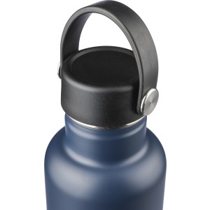 Recycled stainless steel drinking bottle (500 ml) Lior, blue (Thermos)