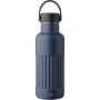 Recycled stainless steel drinking bottle (500 ml) Lior, blue