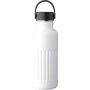 Recycled stainless steel drinking bottle (500 ml) Lior, whit