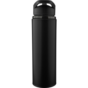 Recycled stainless steel drinking bottle (500 ml) Zeno, blac