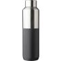 Recycled stainless steel drinking bottle (600 ml) Esen, blac