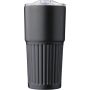 Recycled stainless steel drinking mug (500 ml) Kael, black