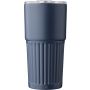 Recycled stainless steel drinking mug (500 ml) Kael, blue