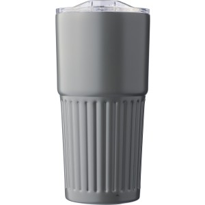 Recycled stainless steel drinking mug (500 ml) Kael, grey (Mugs)