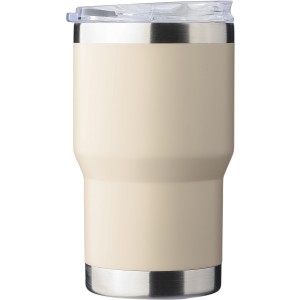 Recycled stainless steel travel mug (350 ml) Ayen, beige (Mugs)