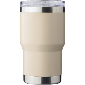 Recycled stainless steel travel mug (350 ml) Ayen, beige (Mugs)