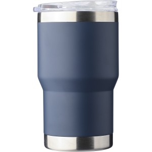 Recycled stainless steel travel mug (350 ml) Ayen, blue (Mugs)