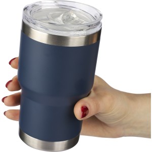 Recycled stainless steel travel mug (350 ml) Ayen, blue (Mugs)