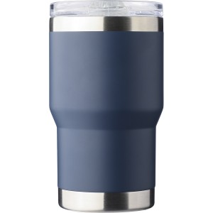 Recycled stainless steel travel mug (350 ml) Ayen, blue (Mugs)