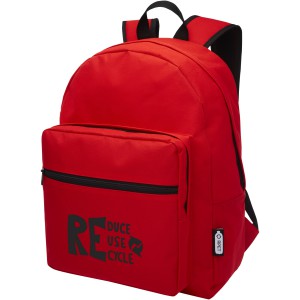 Retrend RPET backpack, Red (Backpacks)