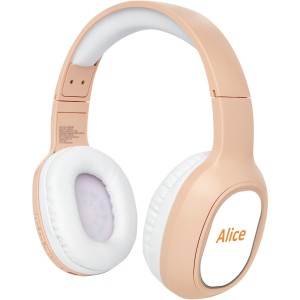 Riff wireless headphones with microphone, Pale blush pink (Earphones, headphones)