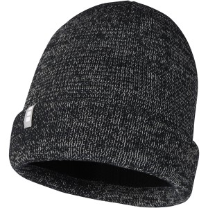 Rigi reflective beanie, Solid black (Hats)