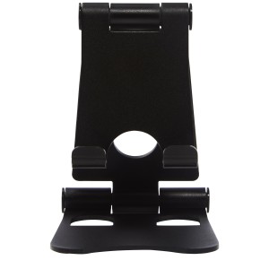 Rise foldable phone stand, Solid black (Office desk equipment)