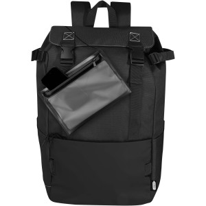 Roam GRS recycled modular backpack, Solid black (Backpacks)