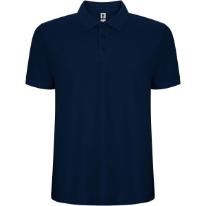 Pegaso Premium short sleeve men's polo, Navy Blue