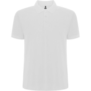Pegaso Premium short sleeve kids polo, White