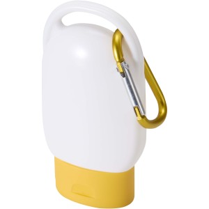 Rosie SPF 30 suncream with carabiner, Yellow