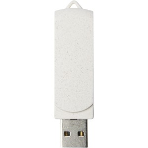 Rotate 16GB wheat straw USB flash drive, Beige (Pendrives)