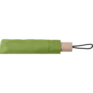 RPET 190T umbrella Brooklyn, light green (Foldable umbrellas)