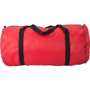 rPET 210D foldable duffle bag Jos, Red (Travel bags)