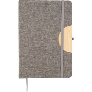 rPET (300D) notebook A5 Ernst, grey (Notebooks)