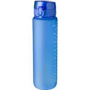 RPET drinking bottle (1000 ml) Brinley, cobalt blue (Sport bottles)