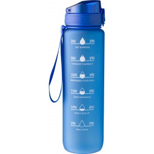 RPET drinking bottle (1000 ml) Brinley, cobalt blue (Sport bottles)