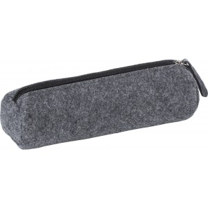 RPET felt pencil case Samantha, grey (Pen cases)