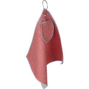 rPET golf towel Idris, red