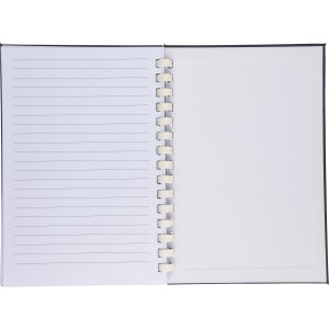 rPET notebook (A5) Ilias, blue (Notebooks)