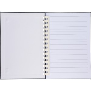 rPET notebook (A5) Ilias, blue (Notebooks)