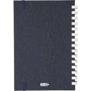 rPET notebook (A5) Ilias, blue (Notebooks)