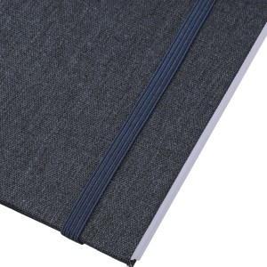 rPET notebook (A5) Ilias, blue (Notebooks)