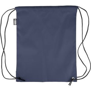 rPET polyester (210D) drawstring backpack Calix, blue (Backpacks)