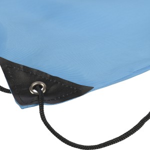 rPET polyester (210D) drawstring backpack Calix, light blue (Backpacks)