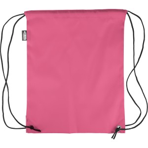 rPET polyester (210D) drawstring backpack Calix, pink (Backpacks)