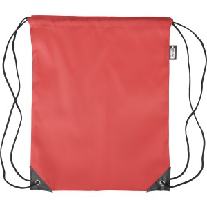 rPET polyester (210D) drawstring backpack Calix, red (Backpacks)