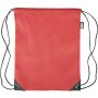 rPET polyester (210D) drawstring backpack Calix, red