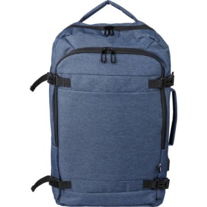 rPET polyester (300D) backpack Malcolm, blue (Backpacks)