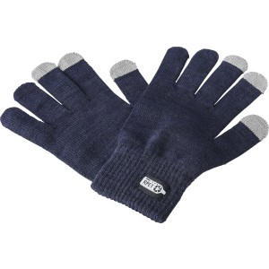 rPET touchscreen gloves Nira, blue (Gloves)