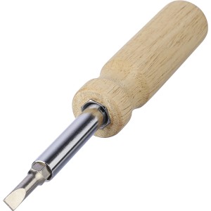 Rubberwood screwdriver set Leni, brown (Tools)