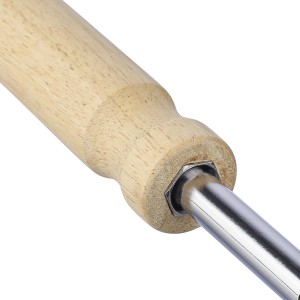 Rubberwood screwdriver set Leni, brown (Tools)